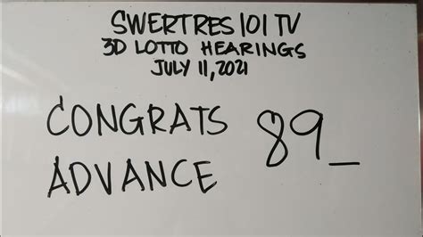 3d hearing today|3d lotto hearing today.